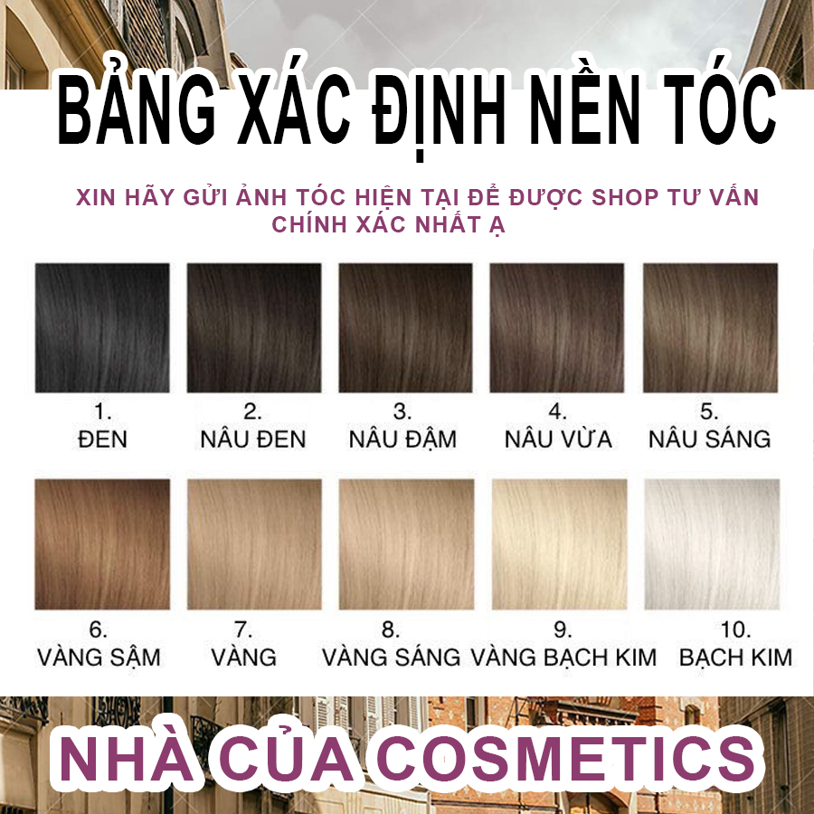 THUỐC NHUỘM TÓC MÀU CAM NÂU KHÔNG CẦN TẨY TÓC TẶNG KÈM NÂNG TONE, TRỢ NHUỘM OXY, BAO TAY VÀ MŨ CHÙM Ủ TÓC