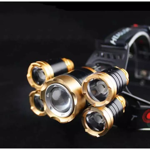 [HCM]Đèn đội đầu 5 bóng siêu sáng