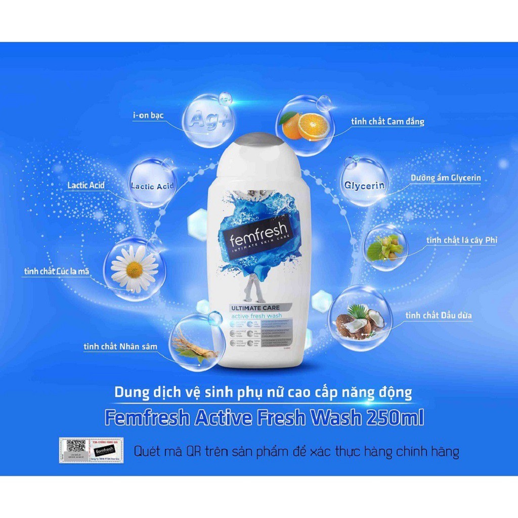 Dung dịch vệ sinh phụ nữ Femfresh 250ml