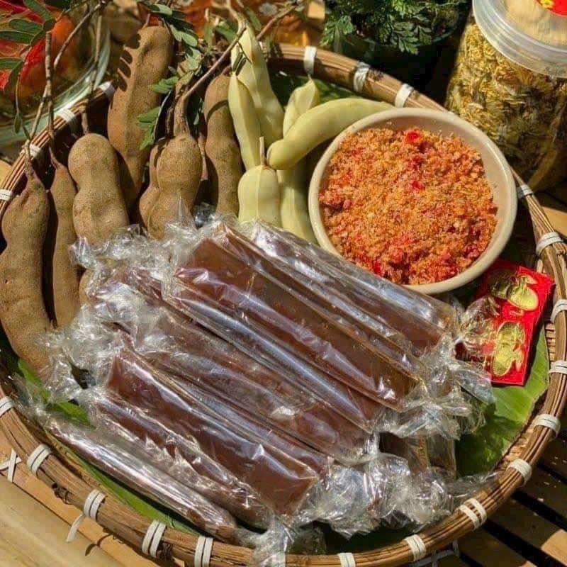 500g Mứt me quấn kiếng nguyên trái - đồ ăn vặt