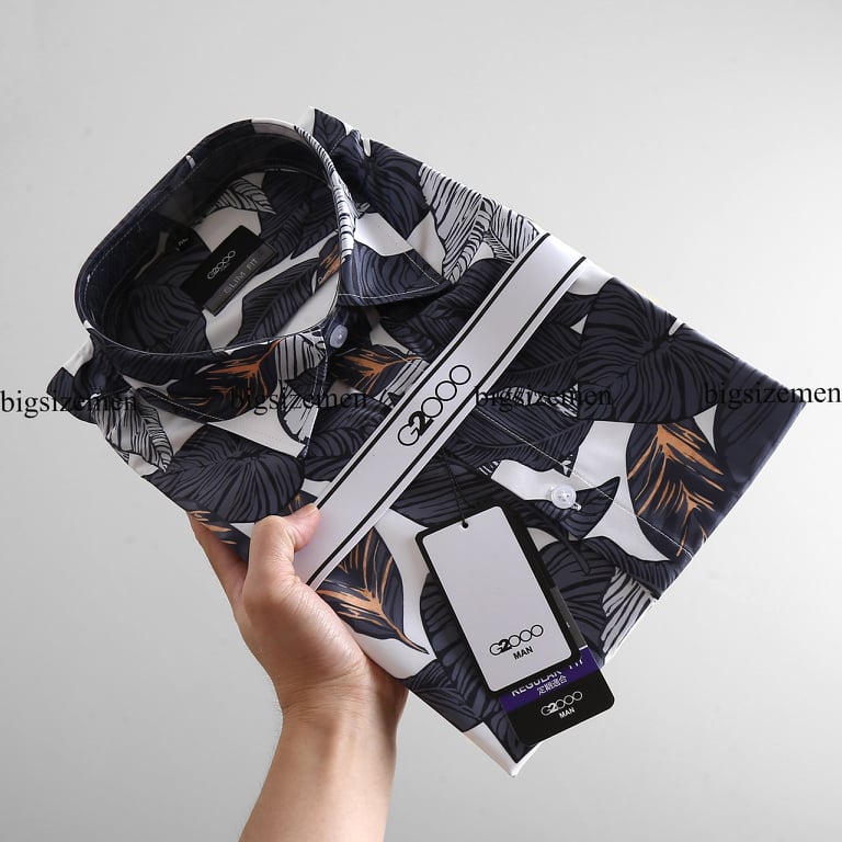 [HCM]Áo sơ mi tay ngắn big size họa tiết 3D