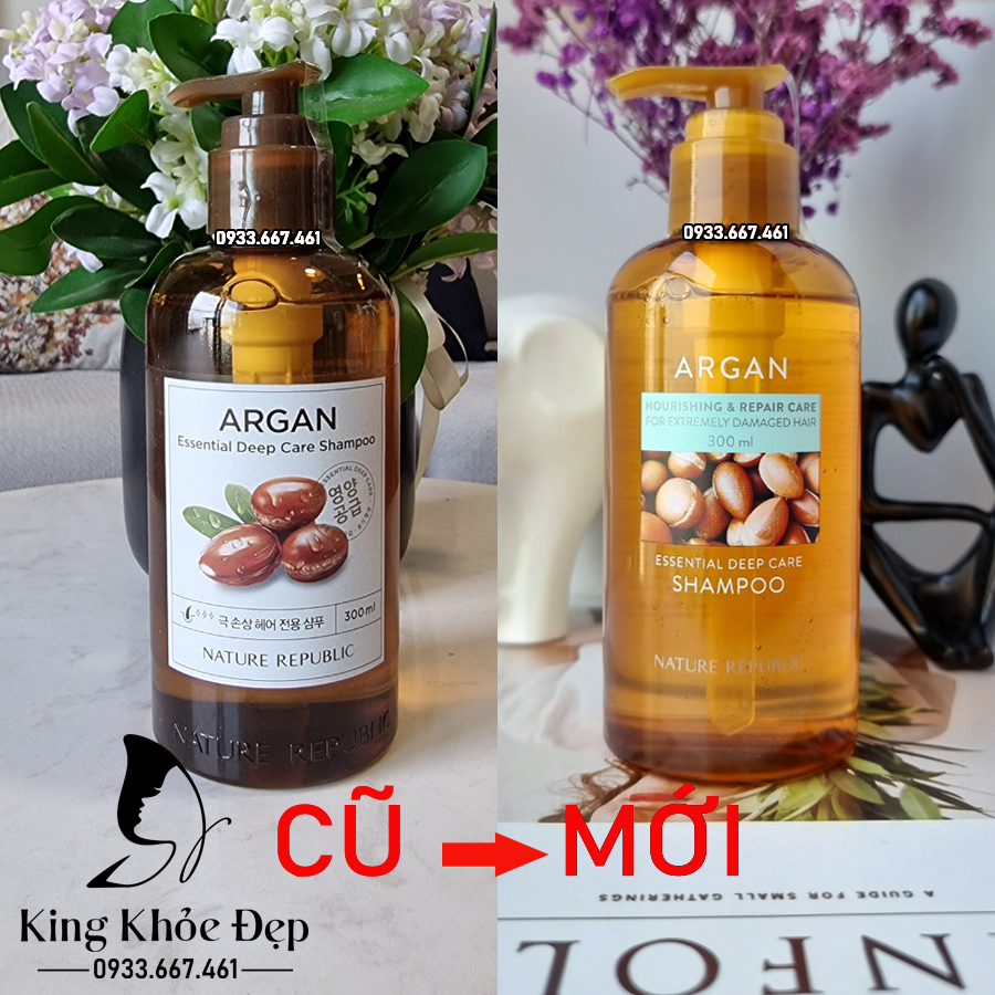 [HCM]Dầu Gội Nature Republic Argan Essential Deep Care Shampoo