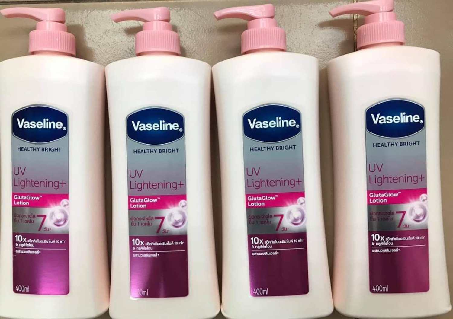VASELINE 400mL HEALTHY LIGHTENING 10X