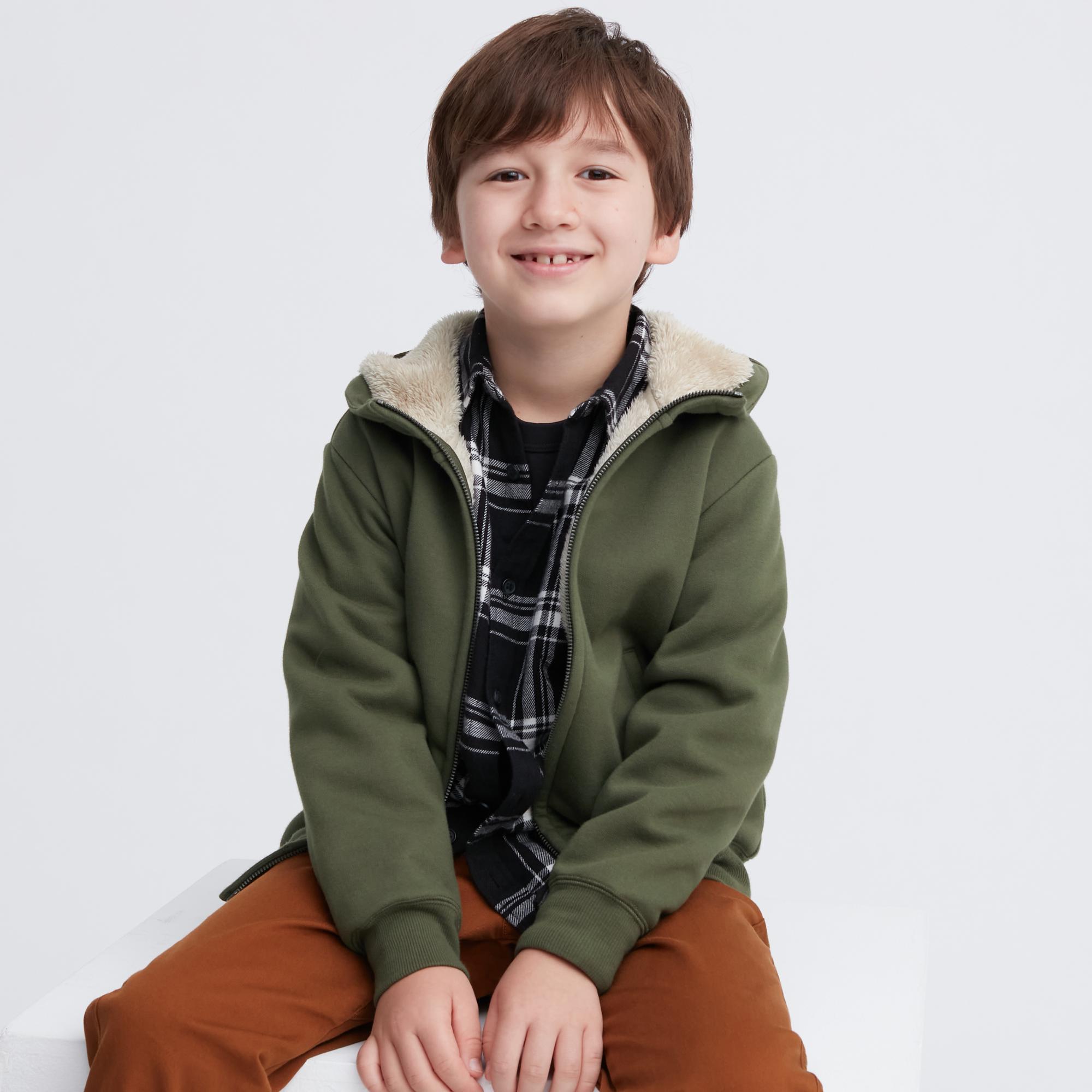 [Auth Uniqlo] Quần Áo Nỉ Lót Lông Cừu Trẻ Em - Tag Nhật