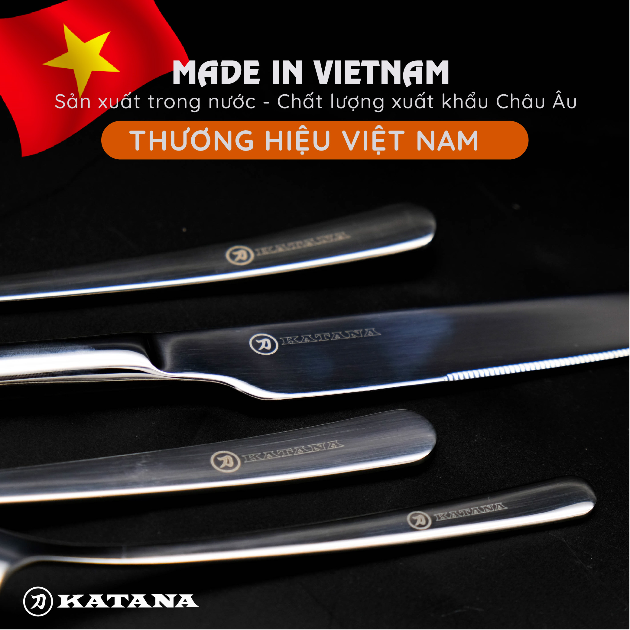 Set 4 chiếc dao Steak cao cấp thương hiệu KATANA - KATA110