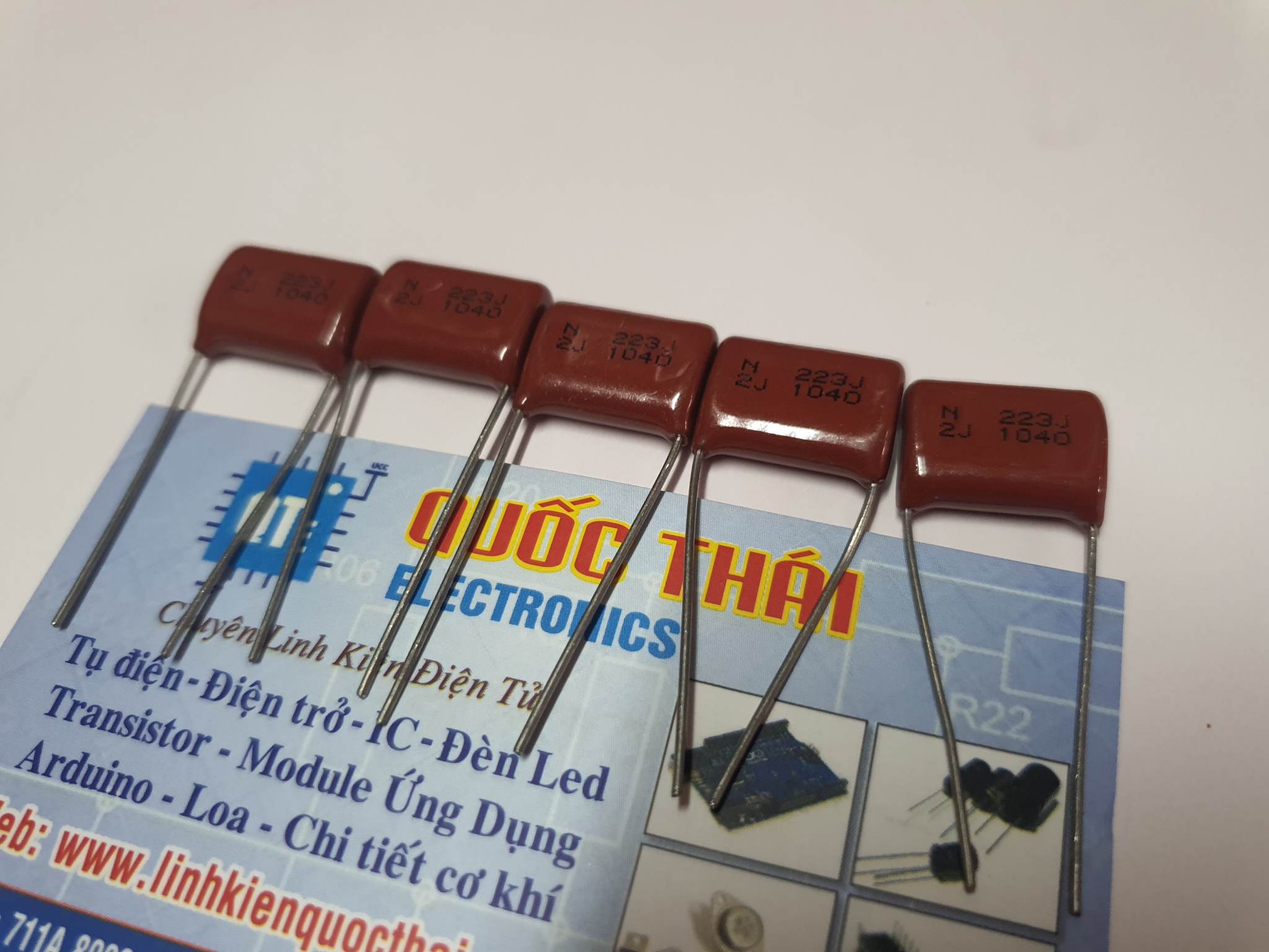 Combo 5 tụ kẹo đỏ 223j/400v