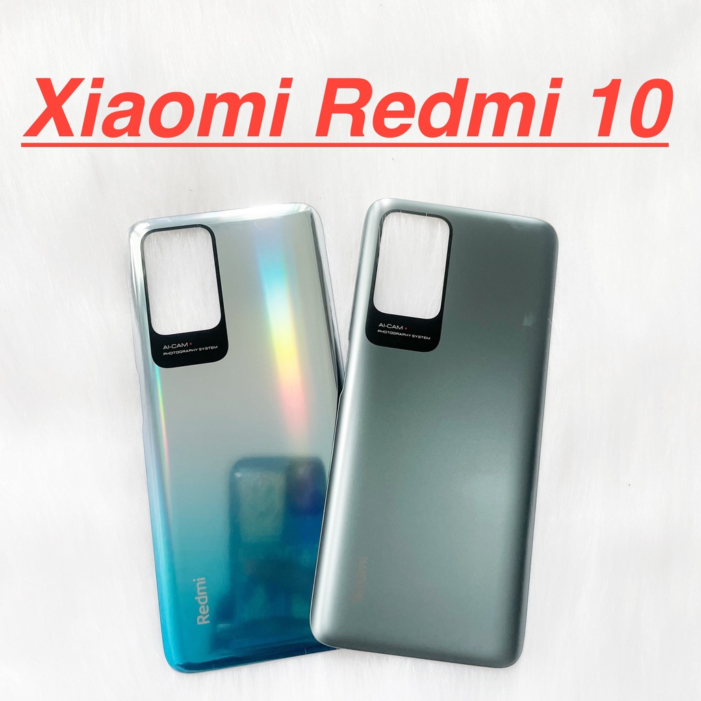 Nắp lưng sau xiaomi redmi 10 zin new kính camera bảo vệ, ốp vỏ mặt sau linh kiện thay thế