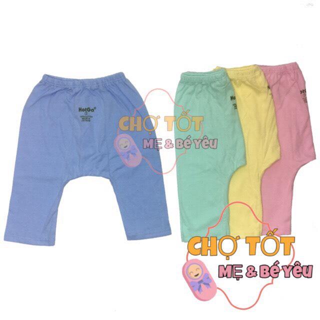 Quần dài mặc tã, quần dài sơ sinh hotga loại màu