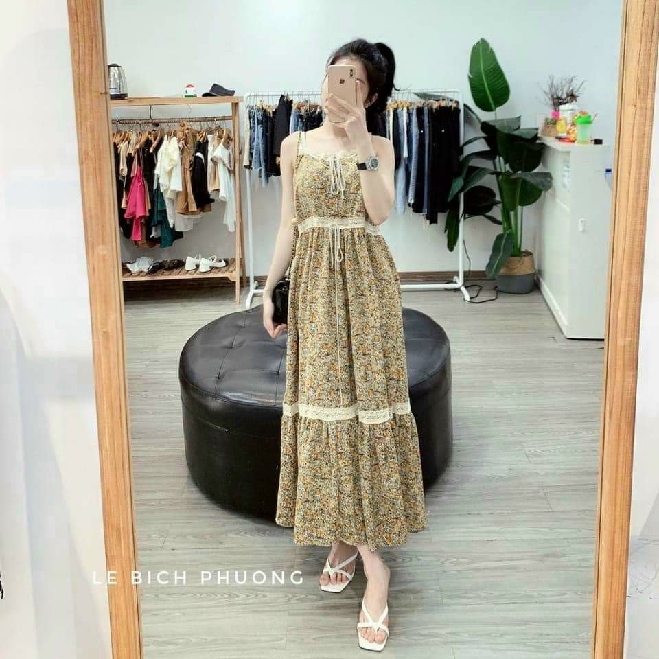 Váy bầu dài tay-đầm bầu dáng suông Thu đông thiết kế thời trang cao cấp