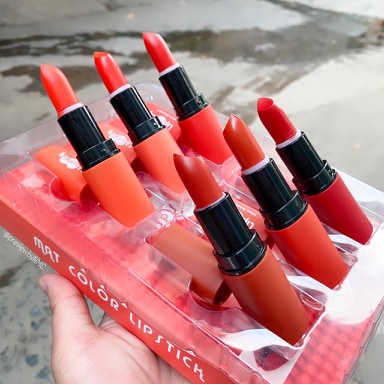 [HCM]Set 6 cây son lì dạng thỏi Kiss Beauty