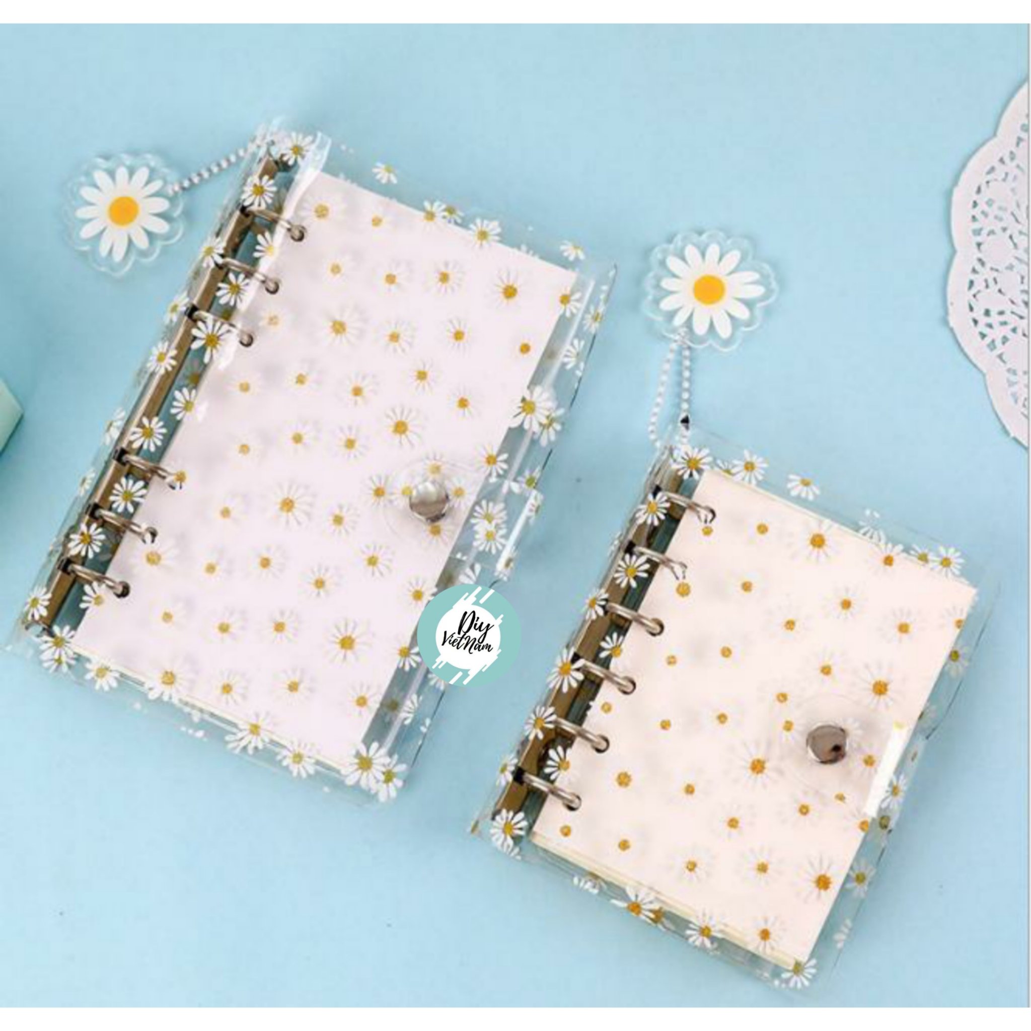 [HCM]VỎ PLANNER LITTLE DAISY TRONG SUỐT A6/A7