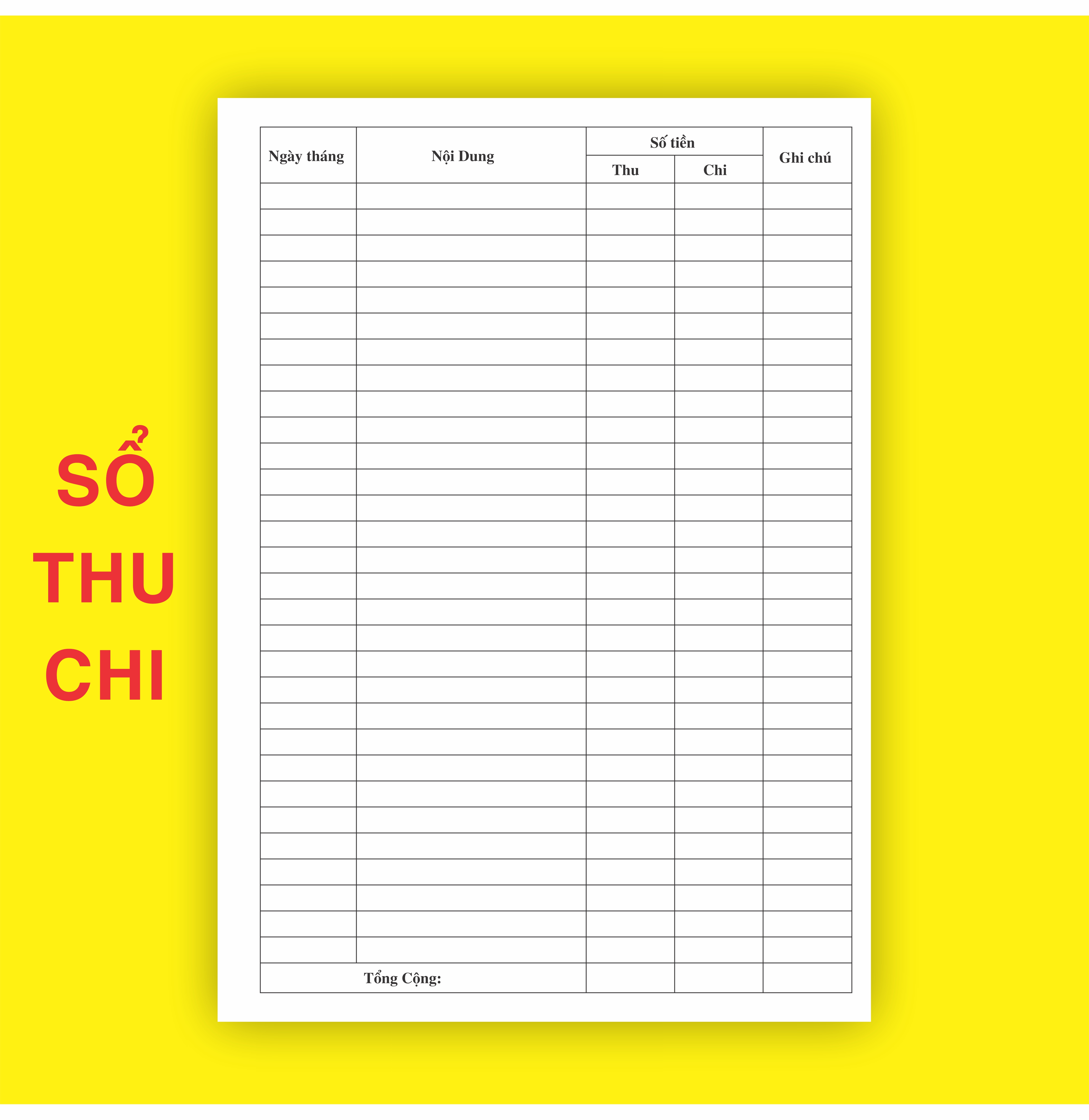 SỔ QUẢN LÝ THU - CHI Ring Notebook A4 100 trang in 2 mặt dành cho SHOP/công ty bìa xanh biển in đen trắng + màu