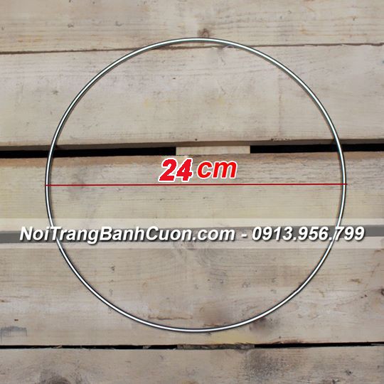 Bộ phụ kiện nồi bánh cuốn 24cm 2 món (khung tròn cố định và vải)