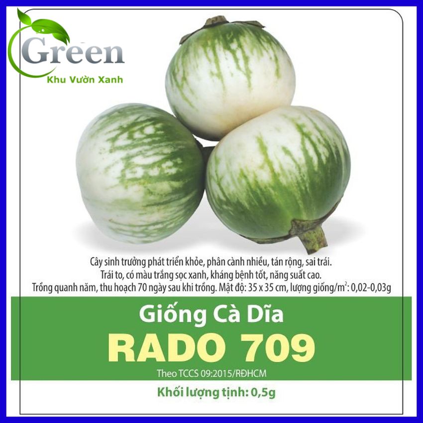 Hạt Giống Cà Dĩa Da Ếch - Cà Bát