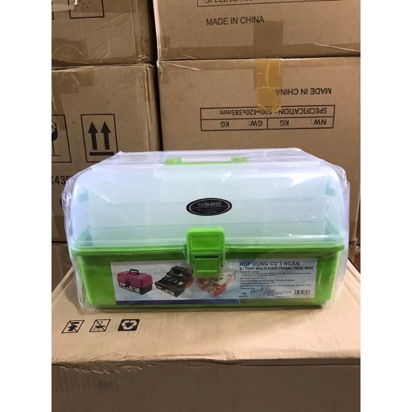 Cốp nhựa 3 tầng / đựng dụng cụ nail - mi phun xăm - Kitty Nails Supply