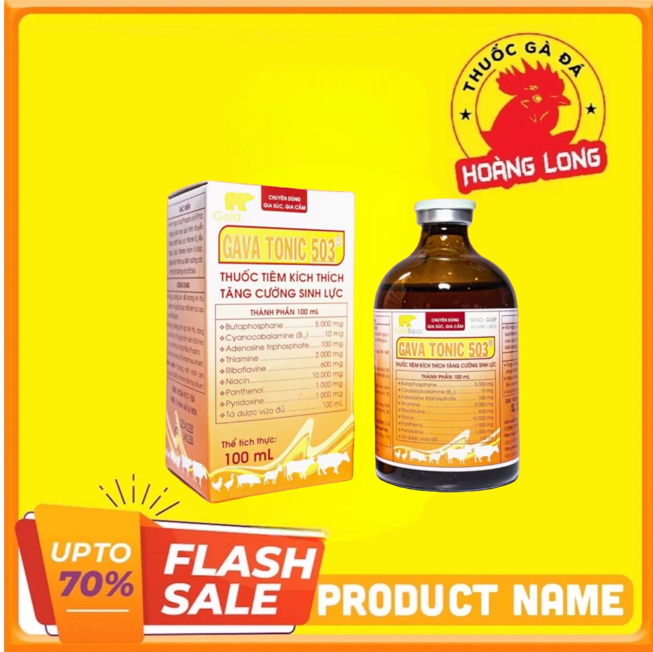 GAVATONIC 503 thuốc bổ dành cho gà đá 100ml