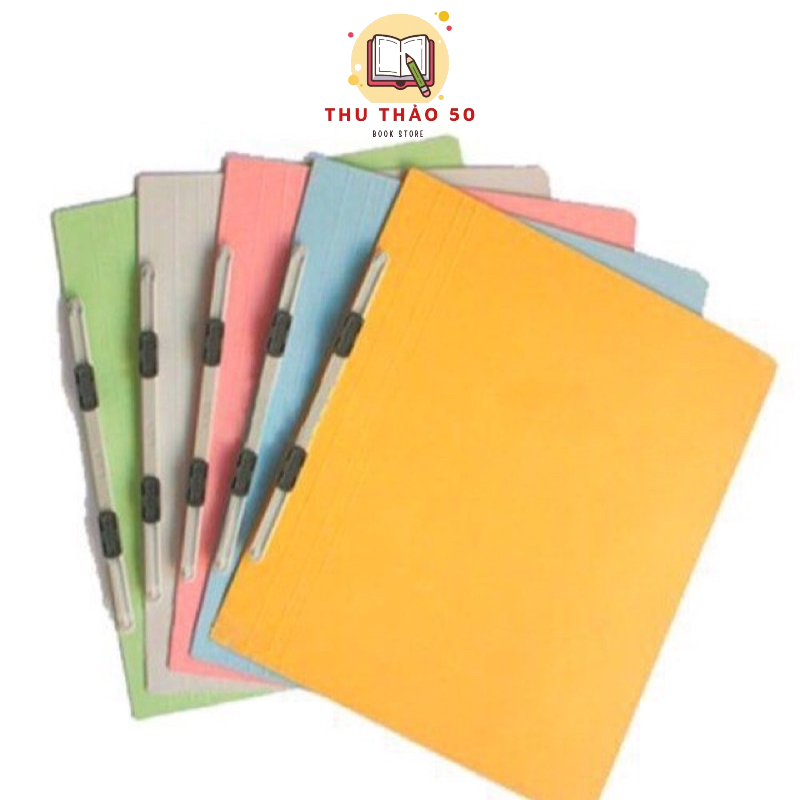 Bìa Acco Plus bằng giấy có nẹp nhựa.