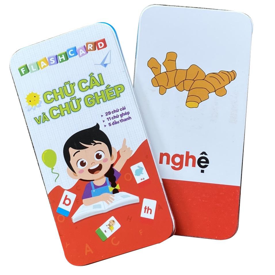 Combo sách Tập Đánh Vần Tiếng Việt Cho Trẻ Từ 4 Đến 6 Tuổi Và Bộ thẻ Flashcard Chữ Cái