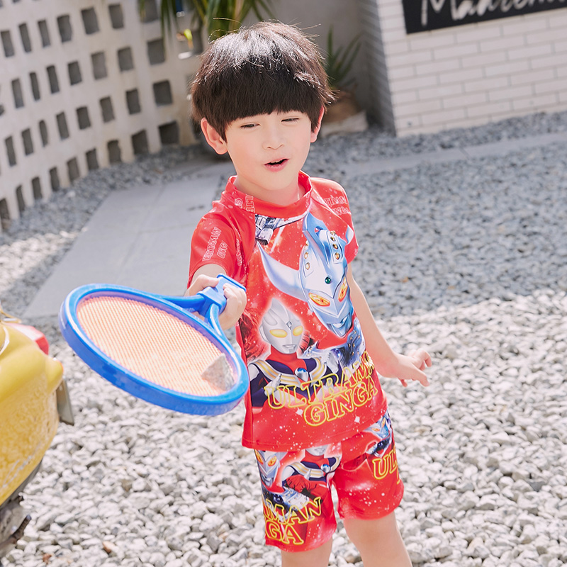 Đồ bơi siêu nhân cho bé trai - kèm nón