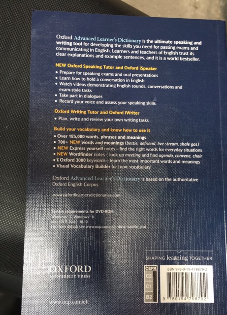 Từ Điển: Oxford Advanced Learner'S Dictionary, 9Th Edition - Paperback With Dvd-Rom - (Bìa Mềm)
