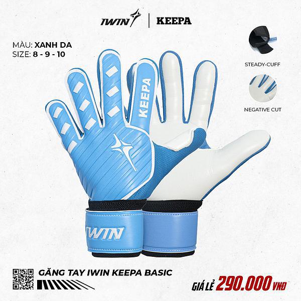 [ CHÍNH HÃNG] Găng tay thủ môn Iwin Keepa Basic có xương trợ lực
