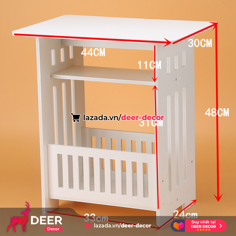 Kệ Bàn Để Đầu Giường Đa Năng - DEER DECOR
