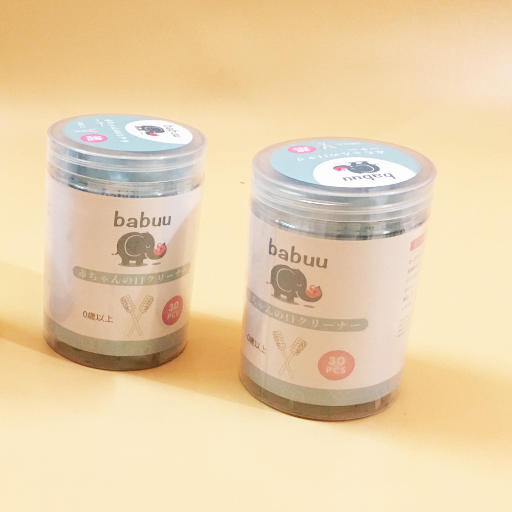 Gạc rơ lưỡi Babuu vệ sinh răng miệng cho bé