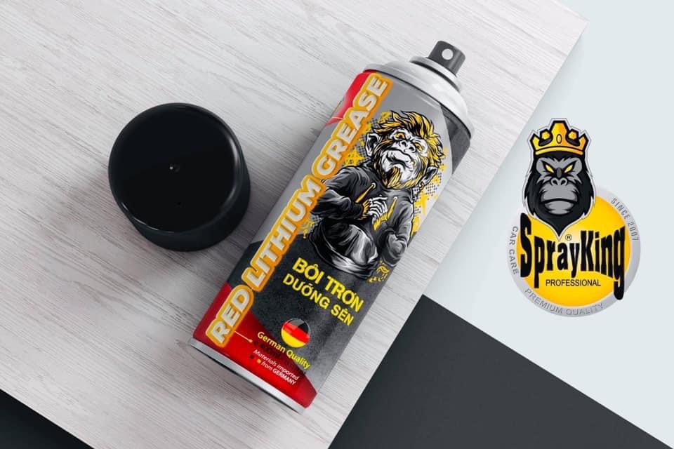 Sprayking Dưỡng Sên Mỡ Bò Đức_Lithium Grease German Quality 400ml