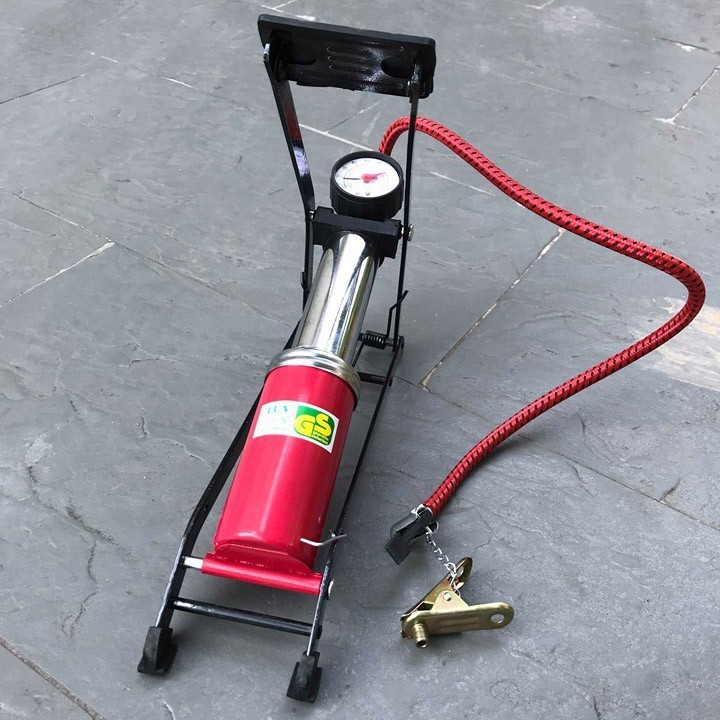 bơm xe đạp chân bơm hơi chân xe máy bom dap chan mini đồ bơm xe đạp bằng chân cao cấp