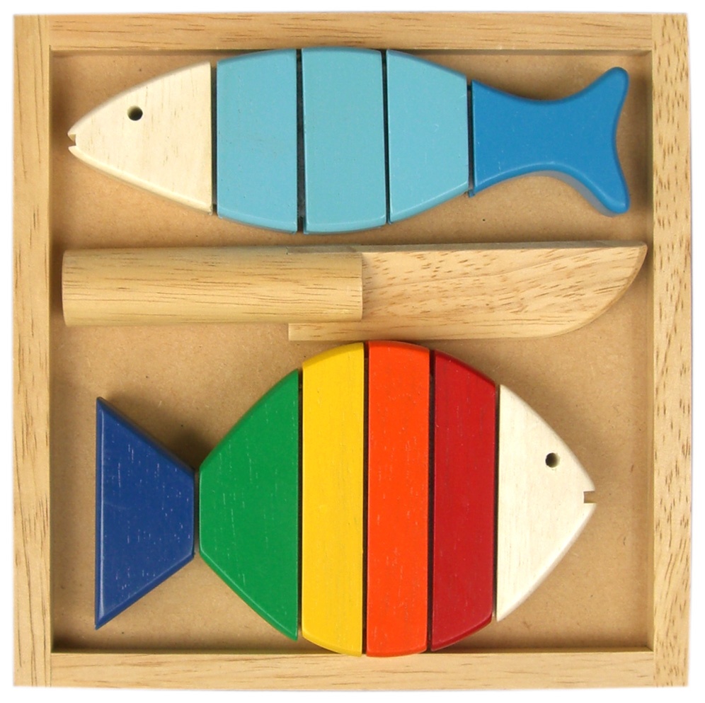Đồ chơi gỗ Winwintoys Bộ cắt 2 cá