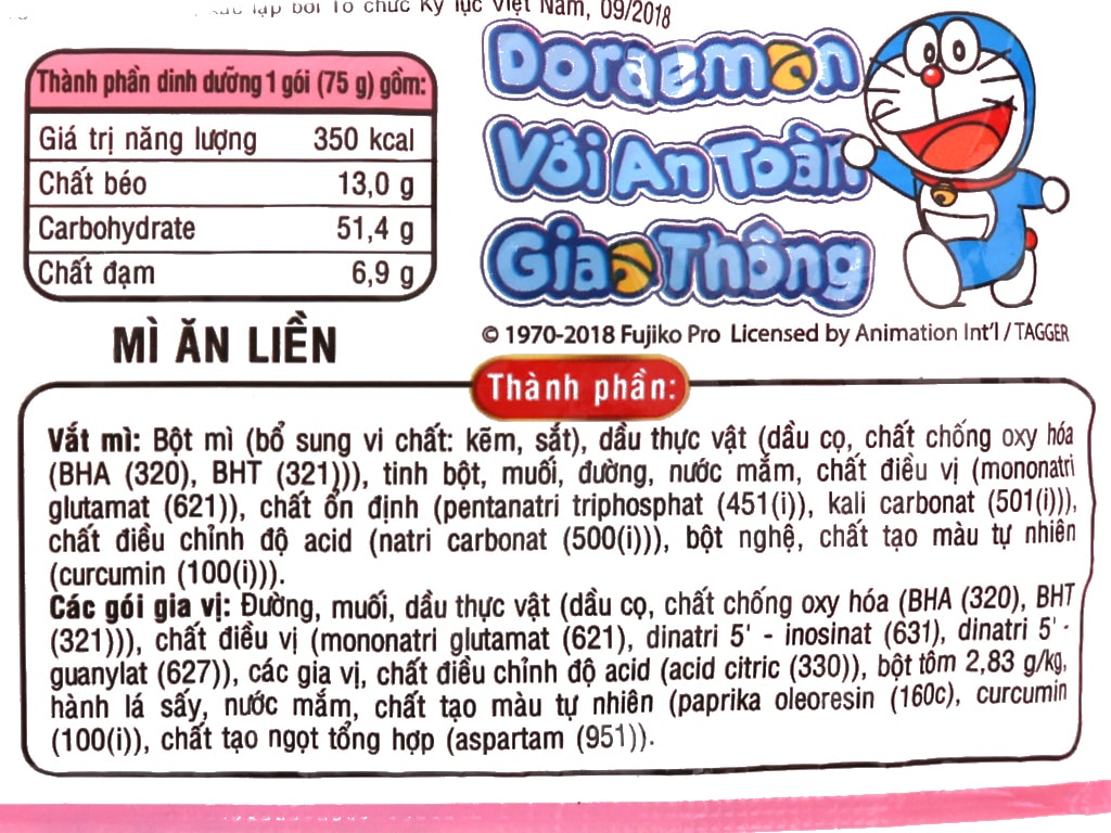 Thùng Mì Hảo Hảo vị tôm chua cay gói 75g