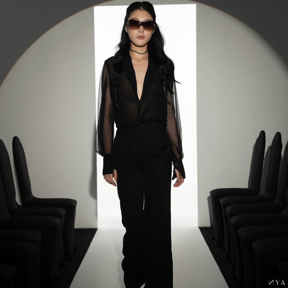 Quần Suông Darkle Pant Lưng Cao Trơn Basic | NYA STUDIO (SHOKO22-P01)