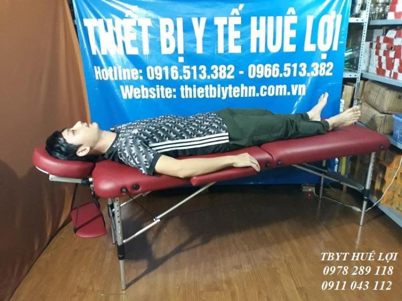 Giường spa gấp di động cao cấp (chân hợp kim nhôm) HL2