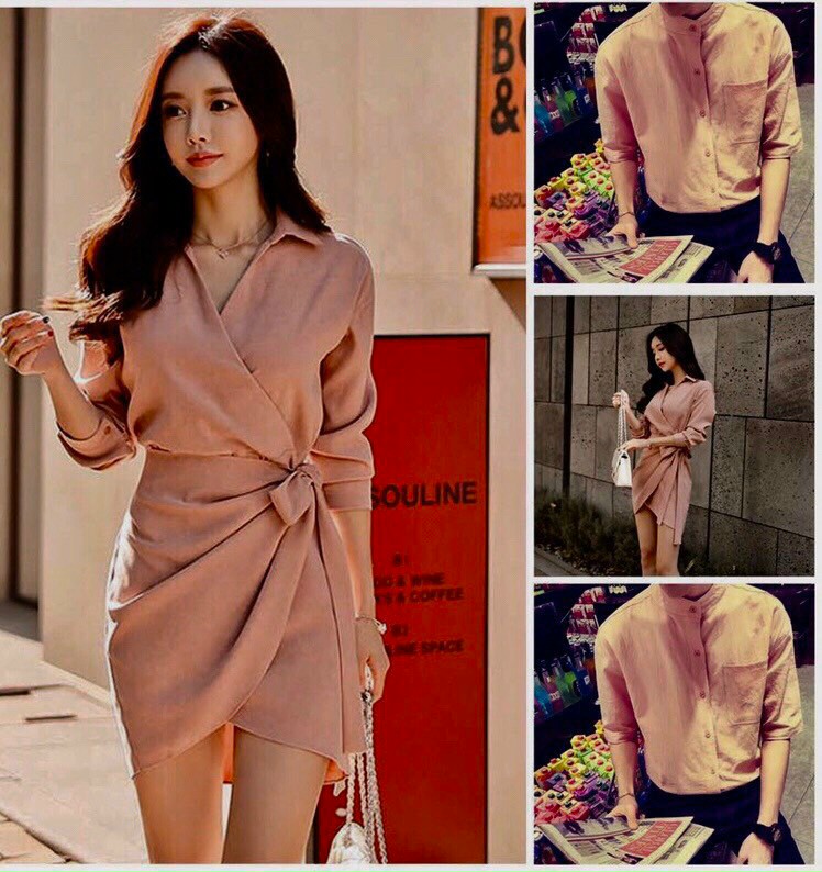 [HCM]ĐỒ ĐÔI DẠO BIỂN GỒM ÁO SƠ MI NAM VÀ ĐẦM NỮ