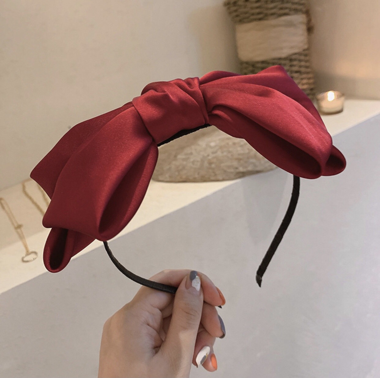 Băng đô cài tóc hình nơ dễ thương*Mango Bling*