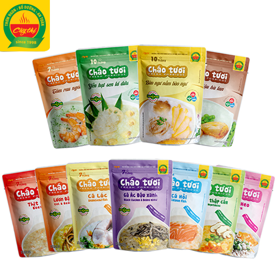 Combo 11 Gói Đủ Vị Cháo Tươi Dinh Dưỡng Cây Thị