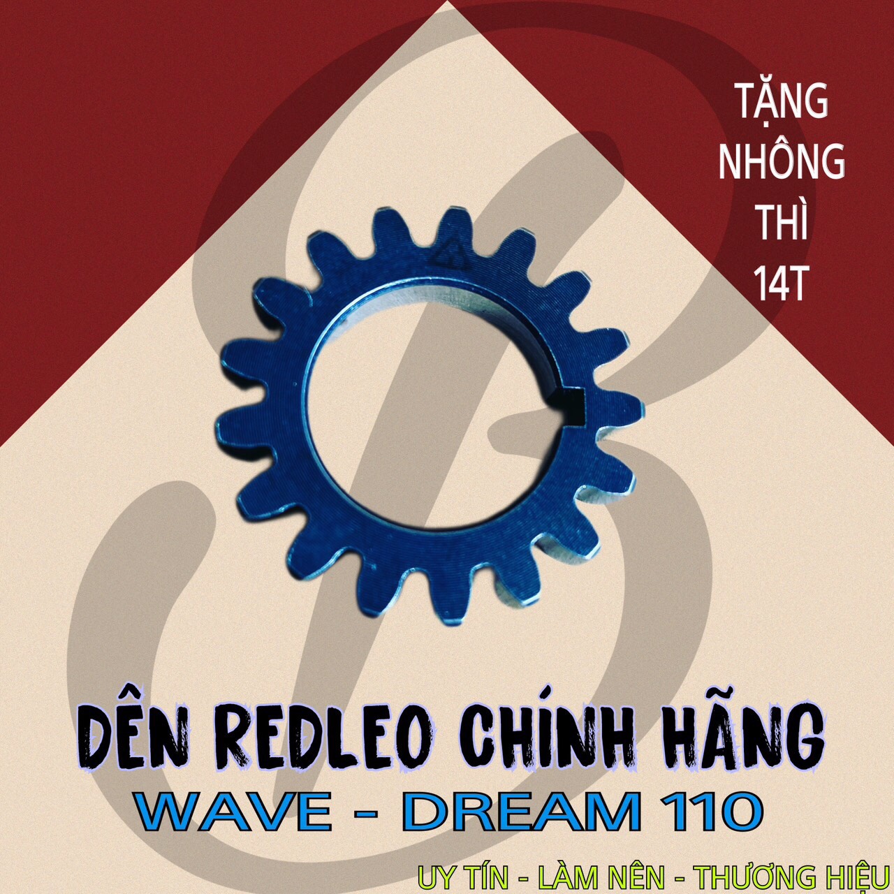 Dên REDLEO 110 dành cho xe wave / dream 53zz - 54zz KFL