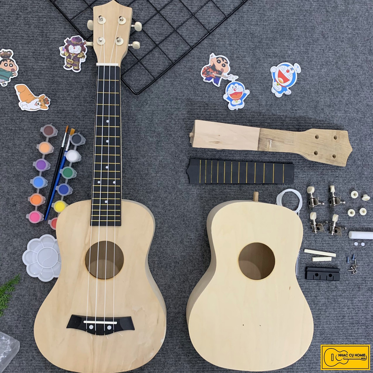 Đàn ukulele concert 23inch tự vẽ theo ý thích