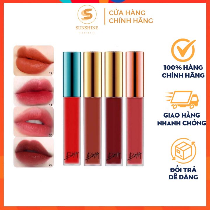 Son kem lì Bbia ⚡⚡ không trôi Hàn Quốc Không Trôi Last Velvet Lip Tint Siêu HOT Lên Tone Chuẩn Màu 39 25 02 12..v.v.