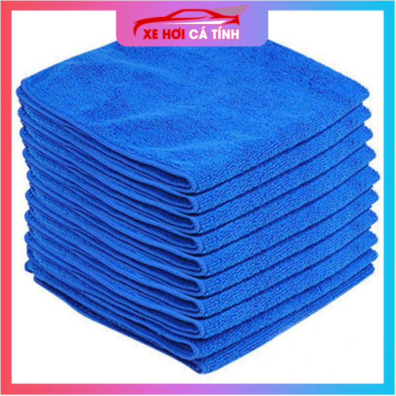 New double layer heavy duty absorbent multifunctional car wash towel with clip description-30x70 blue thin