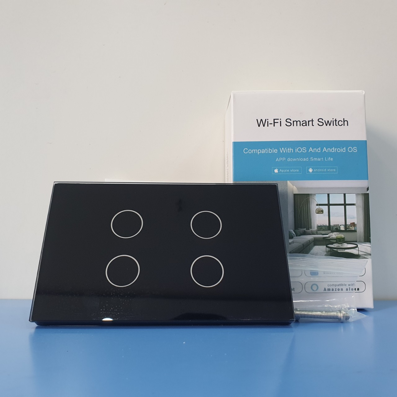 Công Tắc Thông Minh Tuya 4 Nút Kết Nối Wifi