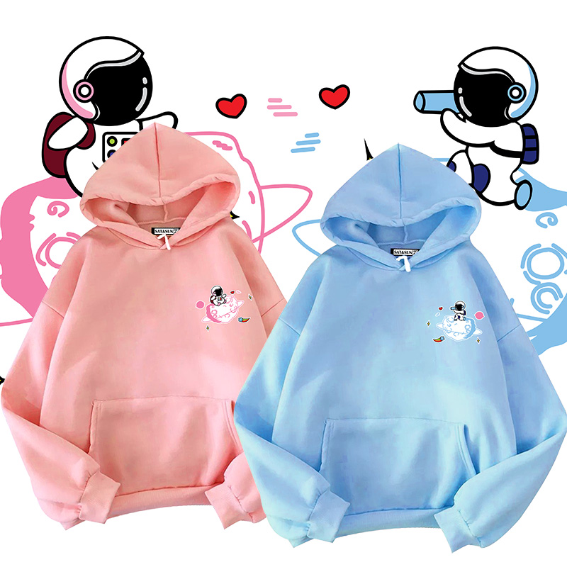 [Hoàn Tiền 15%] Áo Hoodie UNISEX in logo đôi