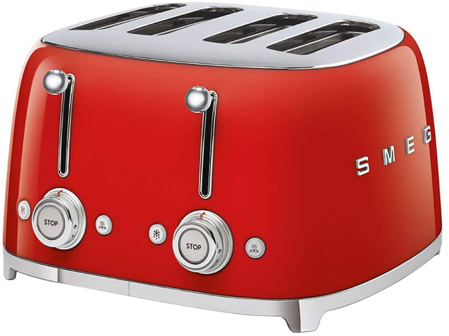 [Trả góp 0%]Máy nướng bánh mì SMEG TSF03RDEU màu đỏ