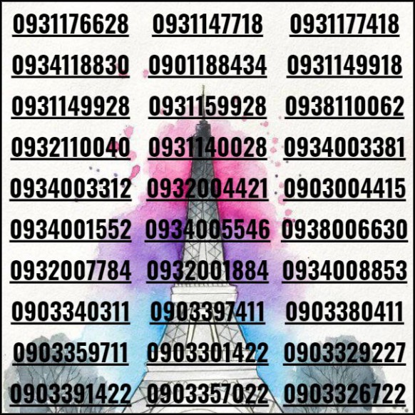 [HCM]Sim phong thủy 10 số đầu 09 phong thủy