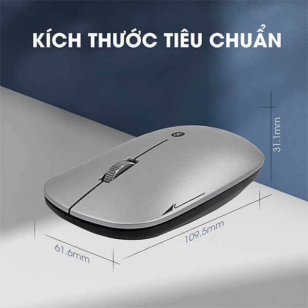 ZADEZ Chuột Kết Nối Bluetooth Silent M-371 - Chuột Không Dây Chipset Broadcom, Độ Phân Giải 1000DPI