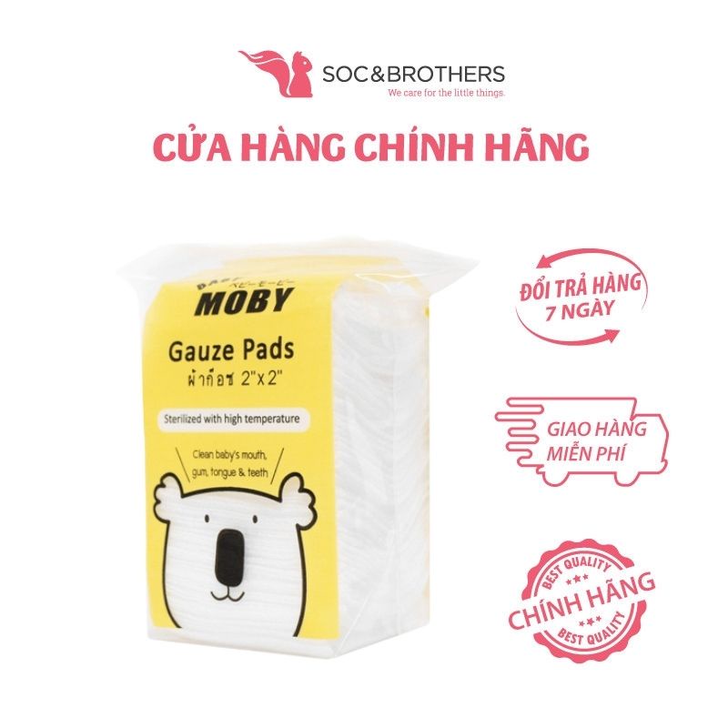 Gạc Rơ Lưỡi Moby Túi 50 Miếng