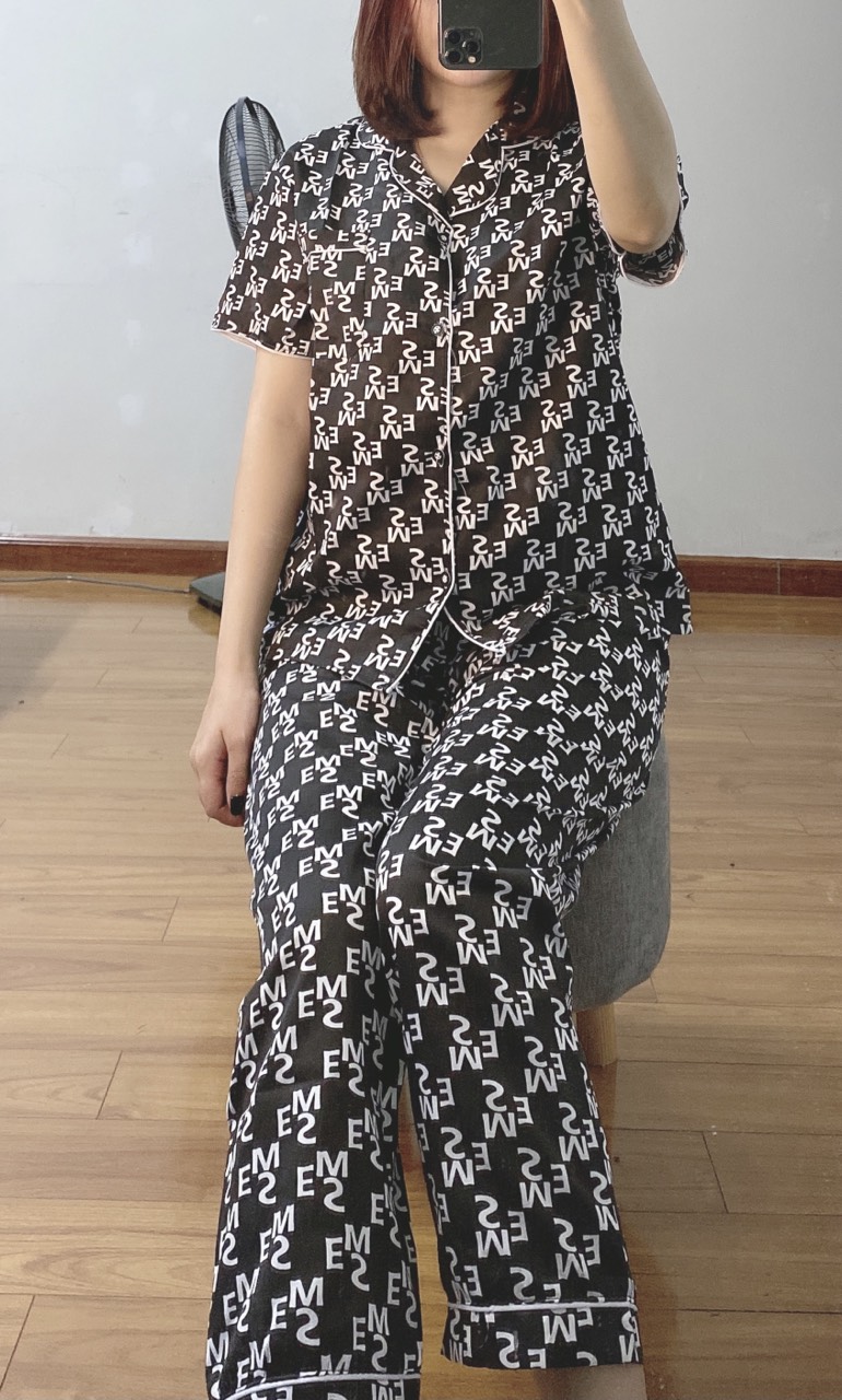 Bộ Pizama tay cộc quần dài 40-60kg