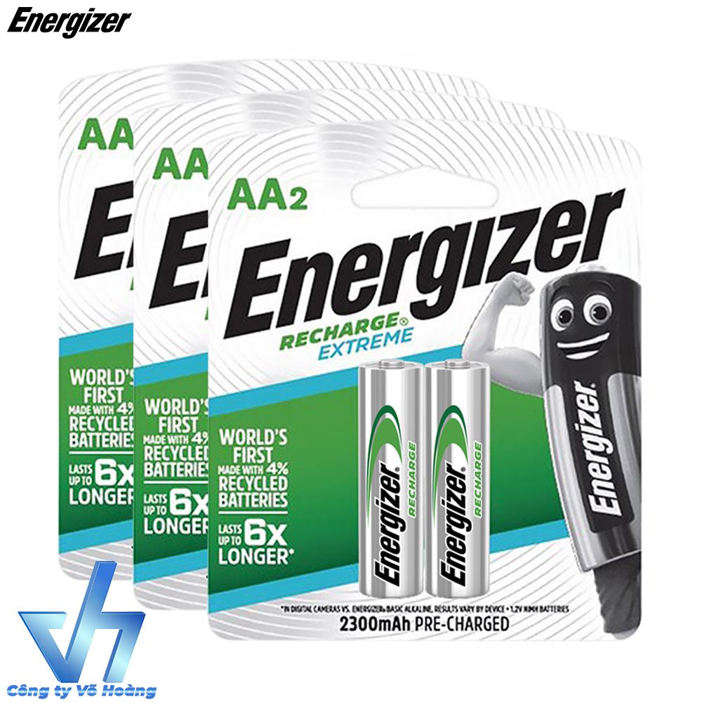Bộ 6 pin sạc AA Energizer Recharge Extreme 2300mAh