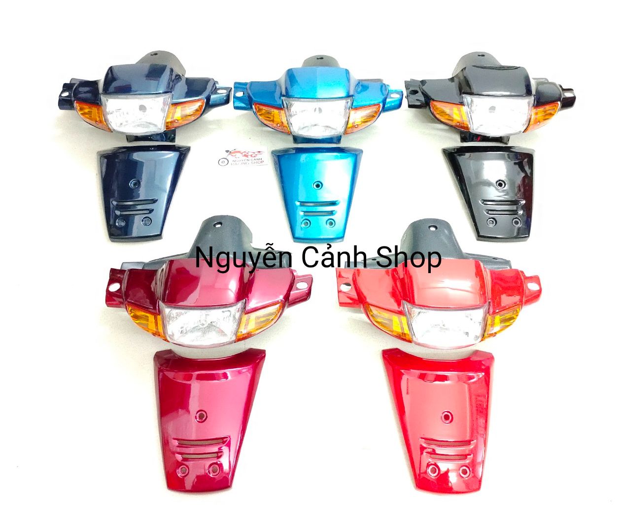 [HCM]đầu đèn xe wave 110 thái có luôn mặt nạ màu [ xanh nhớt ]