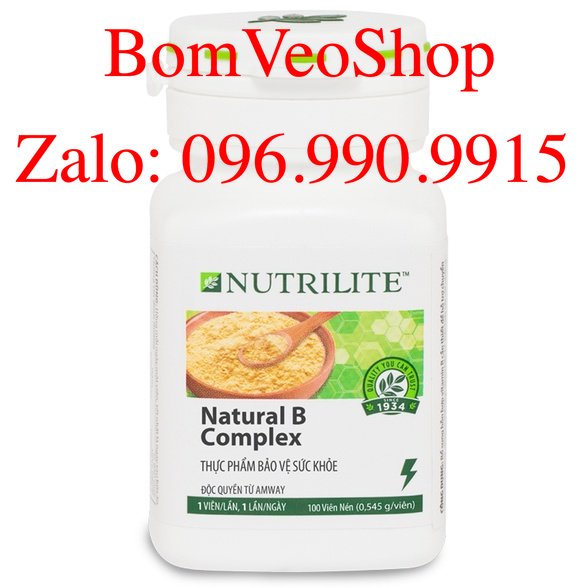 Vitamin B Natural_Complex Nutrilite_Amway 100 Viên AWSL bvs10 BomVeoShop